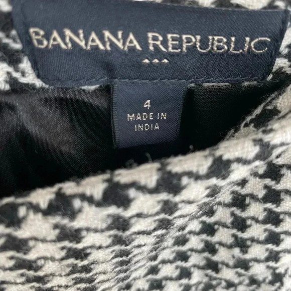 Banana Republic Houndstooth Mini Skirt Wool Blend - Picture 3 of 7